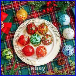Garden Decor Set of 12 Glass Gazing Ball Ornaments