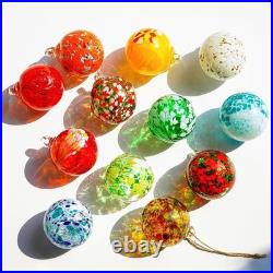 Garden Decor Set of 12 Glass Gazing Ball Ornaments