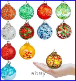Garden Decor Set of 12 Glass Gazing Ball Ornaments