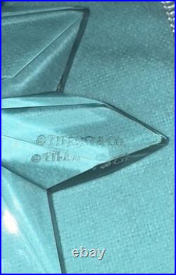 Genuine TIFFANY & CO 10 Point Crystal Star Snowflake Ornament With Box