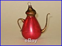 German Antique Glass Figural Magic Lamp Victorian Christmas Ornament 1900's