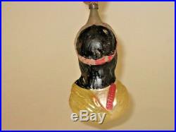 German Antique Glass Indian Chief Figural Victorian Christmas Ornament 1900's