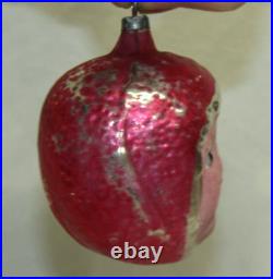 German Antique Glass Red Riding Hood Glass Eyes Vintage Christmas Ornament 1930s