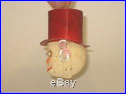 German Antique Glass Ringmaster Figural Victorian Christmas Ornament 1900's