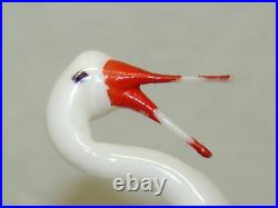 German Antique Glass Stork Clip On Bird Christmas Ornament Decoration 1930's