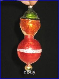 German Antique Hans Head Figural Glass Christmas Ornament Decoration 1900's