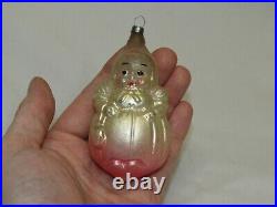 German Antique Large Glass Ms Muffet Christmas Ornament Decoration 1930's