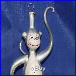 German Antique Monkey Vintage Glass Christmas Ornament Ape, RARE