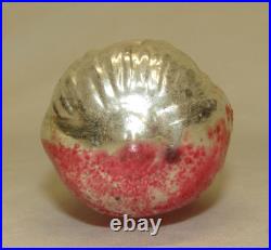 German Antique Red Glass Santa With Glass Eyes Vintage Christmas Ornament 1900's