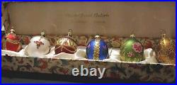 German Christmas Glass Egg Decor Black Forest Coll Blown Glass Eggs Orig Box