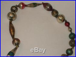 German Glass Bead Garland String Antique Figural Christmas Ornament 1920's