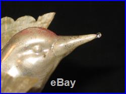 Glass Bird Spun Glass Wings Antique Christmas Ornament Germany Vintage 1920's