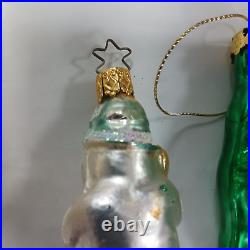 Glass Christmas Ornament Lot, INGE Germany, 21 Total Inge-glas