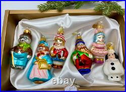 Glass Christmas ornaments, Handmade Set Fairy Tale Heroes, unique decorations