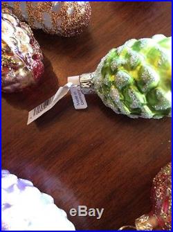 Glass Pine Cone Christmas Tree Ornaments LOT Of 40+