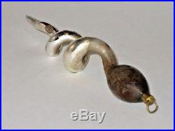 Glass Snake Germany Figural Spiral Serpent Christmas Ornament Decoration 1900's