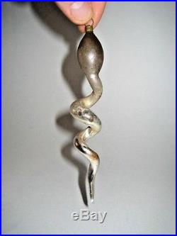 Glass Snake Germany Figural Spiral Serpent Christmas Ornament Decoration 1900's