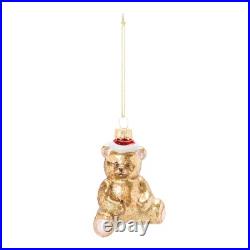 Glass Teddy Bear Ornament (Set of 12)