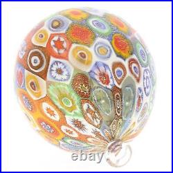 GlassOfVenice Murano Glass Christmas Ornament Gold Millefiori