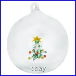 GlassOfVenice Murano Glass Christmas Tree Ball Christmas Ornament