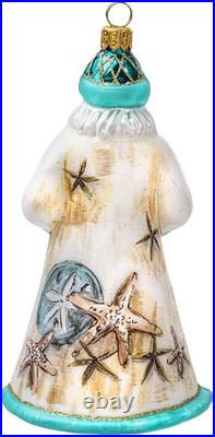 Glitterazzi Nautical Santa Polish Glass Christmas Ornament Santa Decoration Glitterazzi Nautical Santa Polish Glass Christmas Ornament Santa Decoration