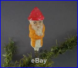 Gnome / Dwarf on Clip Christmas tree Ornament 1930 (# 6341)