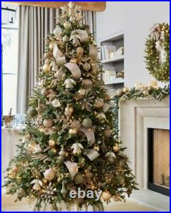 HOT SALE! Balsam Hill Burnished Metals Ornament Set 35, Christmas Decor Tree