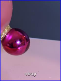 HTF Christopher Radko WINTER STAR BLOSSOM Poinsettia PINK Ball Ornament 96-284-0 HTF Christopher Radko WINTER STAR BLOSSOM Poinsettia PINK Ball Ornament 96-284-0