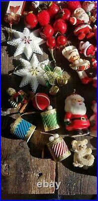HUGE LOT Of Vintage Christmas Ornaments Glass Indent Shiny Brite Poland