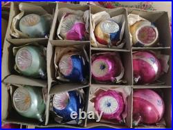 HUGE VTG 1950s Glass Christmas Ornaments Shiny Brite Poland W. Germany USA 100+