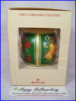 Hallmark 1979 Our First Christmas Together Glass Ball Ornament