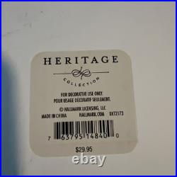 Hallmark 2016 Red With Gold Poinsettia Heritage Collection Blown Glass Table Tree Hallmark 2016 Red With Gold Poinsettia Heritage Collection Blown Glass Table Tree