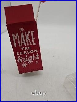 Hallmark Baby's First Christmas Baby Rattle 2013 HTF Glass & Metal Ornament New