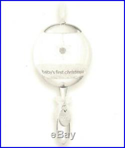 Hallmark Baby's First Christmas Ornament Glass Rattle Ornament 2013 Collectible