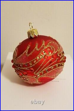 Hallmark Heritage Blown Glass Christmas Tree Ornament Set of 4