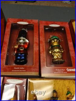 Hallmark Keepsake Collection Lot of 40 Ornaments 1990's With Boxes Blown Glass