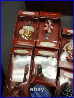 Hallmark Keepsake Collection Lot of 40 Ornaments 1990's With Boxes Blown Glass