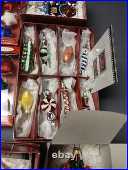 Hallmark Keepsake Collection Lot of 40 Ornaments 1990's With Boxes Blown Glass