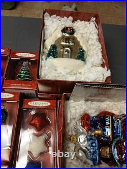 Hallmark Keepsake Collection Lot of 40 Ornaments 1990's With Boxes Blown Glass