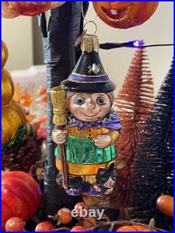 Halloween Glass Ornaments Four Christopher Radko + OWC, Max Glass