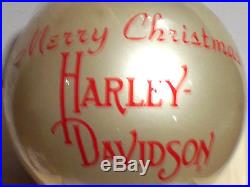 Harley Davidson 1982 First Issue Glass Bulb Christmas Ornament Very Rare