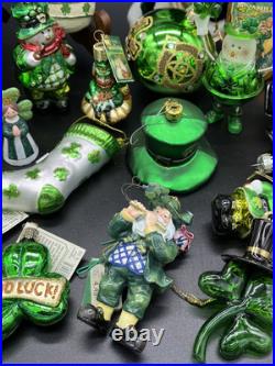 Huge Irish Christmas Ornament Lot Qty 50+ Kurt Adler, Old World Christmas & More