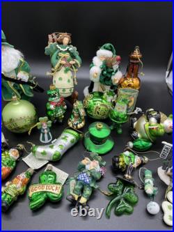 Huge Irish Christmas Ornament Lot Qty 50+ Kurt Adler, Old World Christmas & More