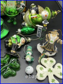 Huge Irish Christmas Ornament Lot Qty 50+ Kurt Adler, Old World Christmas & More