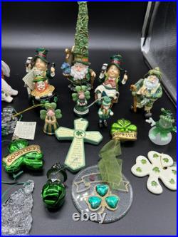 Huge Irish Christmas Ornament Lot Qty 50+ Kurt Adler, Old World Christmas & More