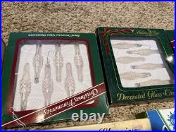 Huge Lot! Mixed Vintage Christmas Ornaments Shiny Brite Blown Glass Holly Coby