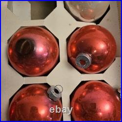Huge Lot Of VTG Shiny Brite Mercury Glass Christmas Ornament Colored Balls