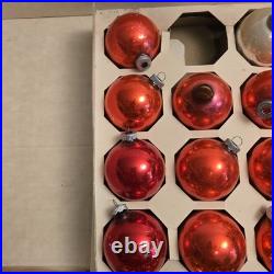 Huge Lot Of VTG Shiny Brite Mercury Glass Christmas Ornament Colored Balls
