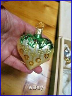 Inge Glas 12 Days Of Christmas Boxed Ornament Set German Glass