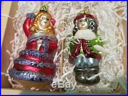 Inge Glas 12 Days Of Christmas Boxed Ornament Set German Glass Nice